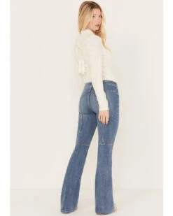 Idyllwind Women's Copper Ridge Low Rise Lace Flare Jeans -Cheap Western Femme Store 2000383007 414 P3