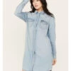 Wrangler Retro Women's Light Wash Denim Shirt Dress
