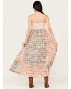 Miss Me Women's Plaid Print Sleeveless Maxi Dress -Cheap Western Femme Store 2000387335 900 P4