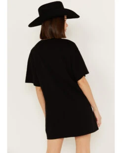 Rock & Roll Denim Women's Metal Fringe Short Sleeve Mini Dress -Cheap Western Femme Store 2000387603 001 P4