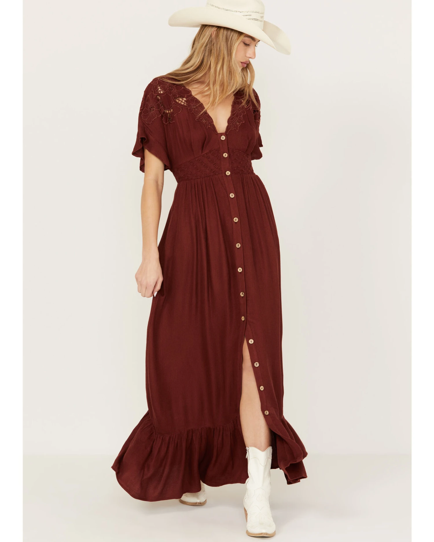 Free People Women's Colette Maxi Dress 2 Free People Women's Colette Maxi Dress - Image 2