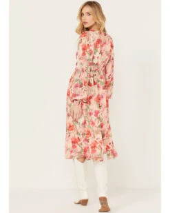 Flying Tomato Women's Floral Print Long Sleeve Midi Dress 6 Flying Tomato Women's Floral Print Long Sleeve Midi Dress -Cheap Western Femme Store 2000388710 650 P4