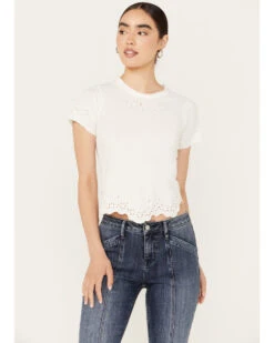 Free People Women's Call Me Baby Short Sleeve Tee