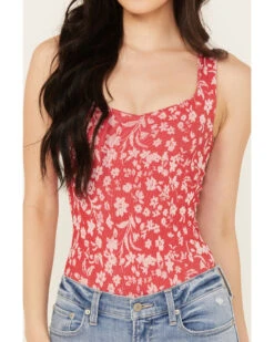 Free People Women's Clean Lines Printed Bodysuit -Cheap Western Femme Store 2000390361 600 P3