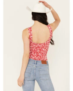 Free People Women's Clean Lines Printed Bodysuit -Cheap Western Femme Store 2000390361 600 P4