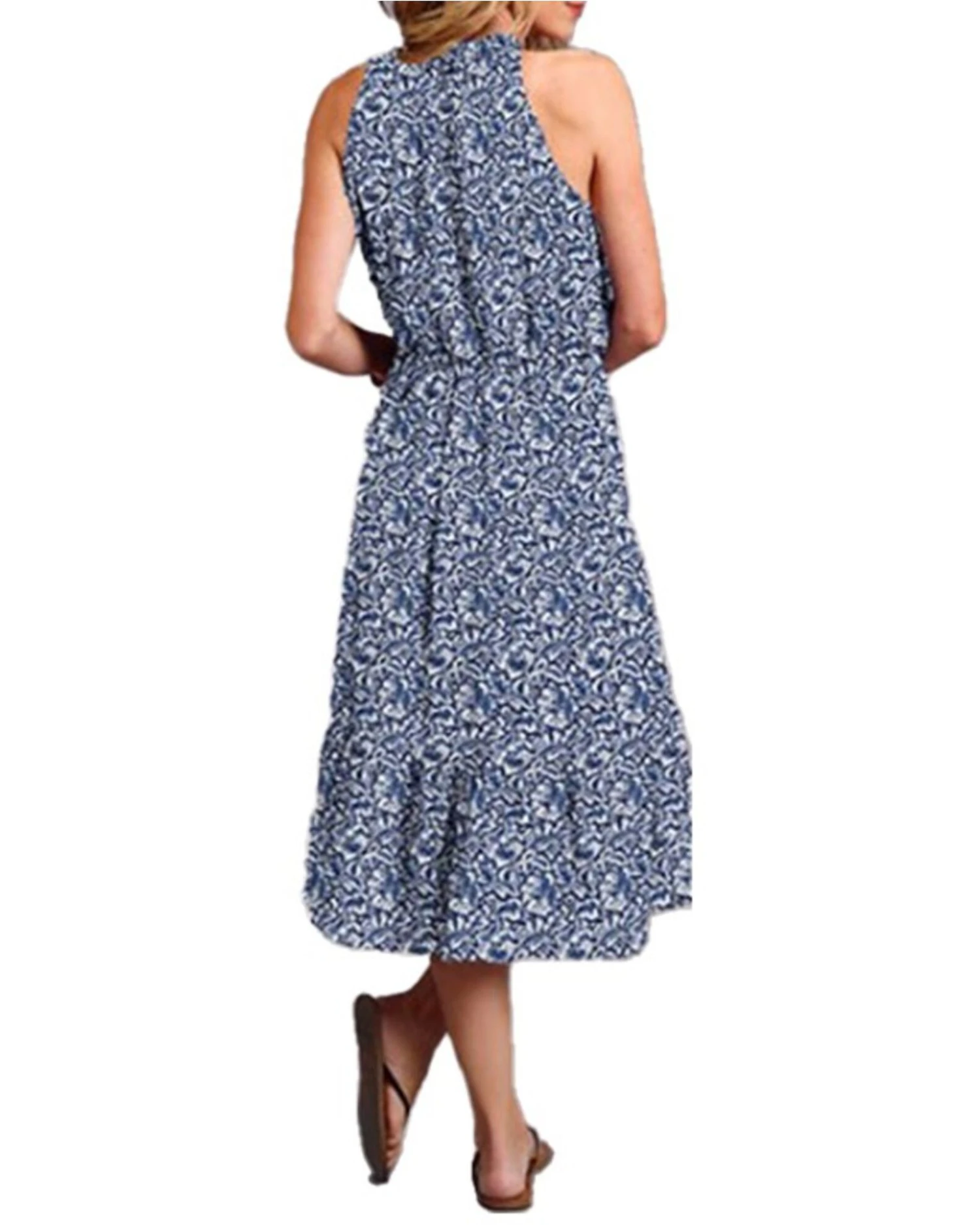 Stetson Women's Floral Sleeveless Midi Dress 2 Stetson Women's Floral Sleeveless Midi Dress - Image 2