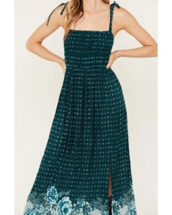 Bila77 Women's Aliyah Border Print Midi Dress -Cheap Western Femme Store 2000392112 442 P3