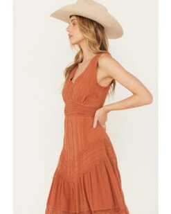 Scully Women's Sleeveless Lace Hem Dress -Cheap Western Femme Store 2000393042 220 P2