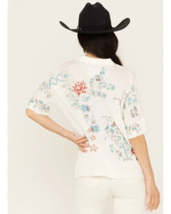 Johnny Was Women's Embroidered Short Sleeve Wodeleah Blouse -Cheap Western Femme Store 2000393530 101 P4